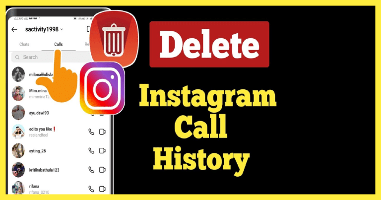 How To Delete Calls On Instagram?