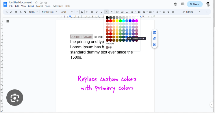How To Delete Custom Colors In Google Slides