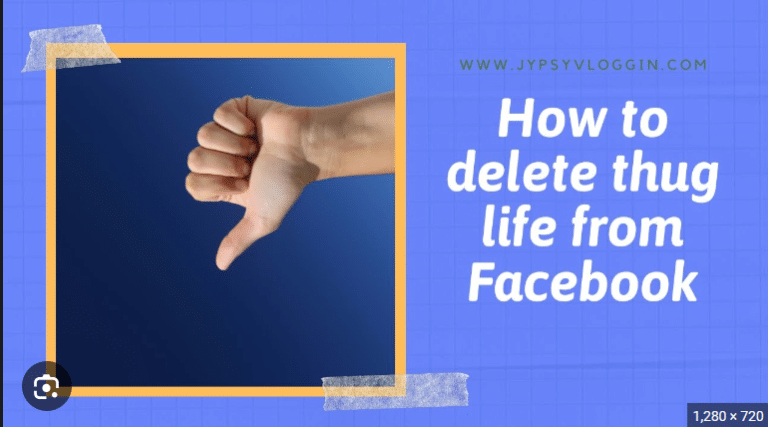 How to delete the Thug life game on Facebook?