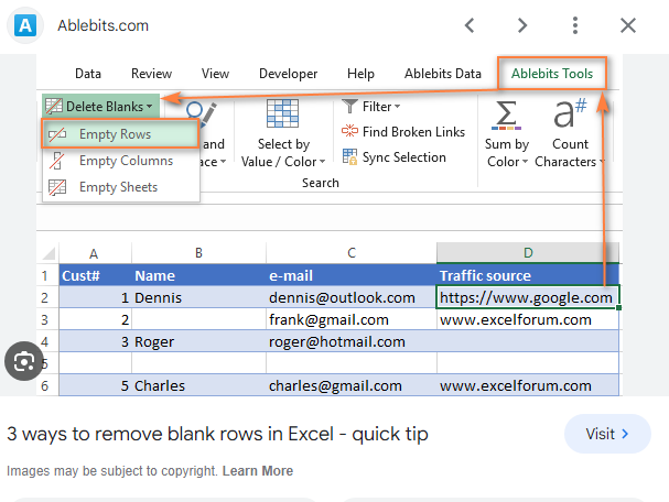 How to Delete Blank Rows in Excel
