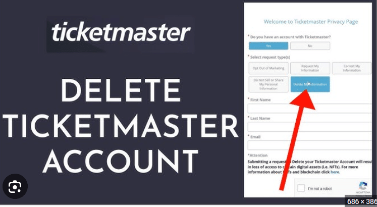 How to Delete your Ticketmaster Account