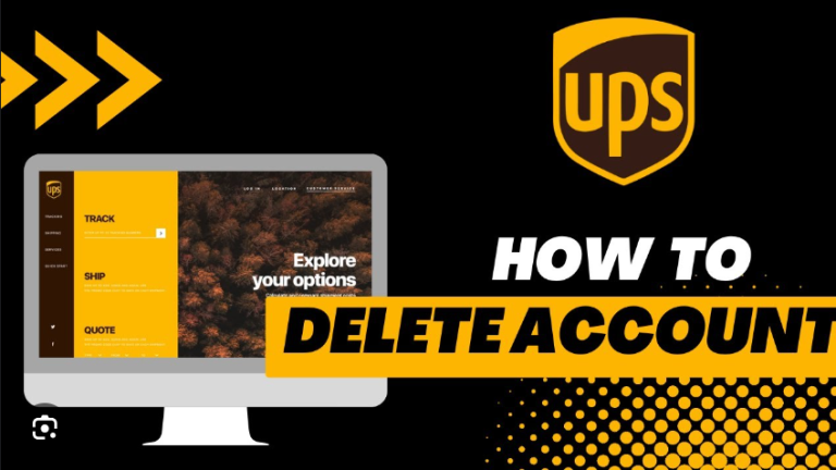 How to Delete my UPS Account